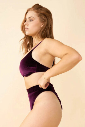 Lunalae Shorts High Cut Basic Plum XS