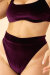 Lunalae Shorts High Cut Basic Plum XS