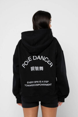 REV ACTIV Hoodie Premium For Pole Dancer Schwarz L