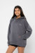 REV ACTIV Hoodie Premium Innocent Girl With Pleasers On Grau XS
