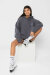 REV ACTIV Hoodie Premium Innocent Girl With Pleasers On Grau XS