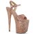 Pleaser Sandalette FLAMINGO-810LG Rose-Gold Glitter EU-40 / US-10