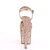 Pleaser Sandalette FLAMINGO-810LG Rose-Gold Glitter EU-40 / US-10