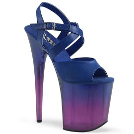 Pleaser Sandalette FLAMINGO-822T Blau Lila EU-35 / US-5