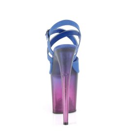 Pleaser Sandalette FLAMINGO-822T Blau Lila EU-35 / US-5