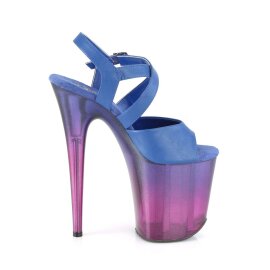 Pleaser Sandalette FLAMINGO-822T Blau Lila EU-35 / US-5