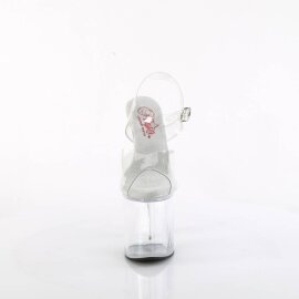 Pleaser NAUGHTY-808 Plateau Sandaletten Transparent EU-38 / US-8