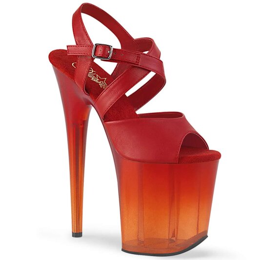 Pleaser Sandalette FLAMINGO-822T Rot EU-35 / US-5