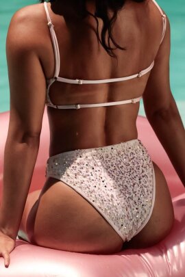Rolling High Waist Shorts Vento Hot Pants Baby Sequin L