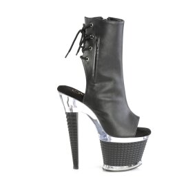 Pleaser SPECTATOR-1018 Plateau Stiefeletten Kunstleder Schwarz EU-38 / US-8