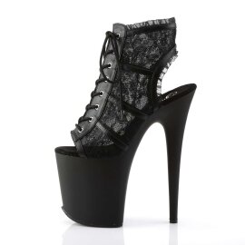 Pleaser Stiefelette FLAMINGO-896LC Schwarz EU-37 / US-7