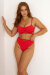 Lunalae High Waist Shorts Pipa Rot M