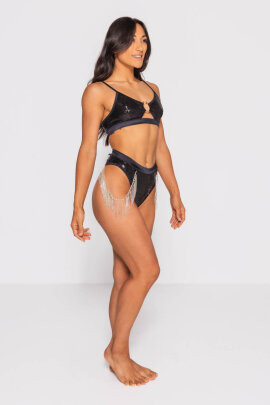 AMBR Designs Super Highs Shorts Onyx Luxe M
