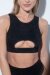 RAD Top Bahari Leopard Glitter Schwarz S