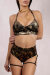Polerina Top Bikini Schwarz/Gold Velvet S