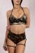 Polerina Top Bikini Schwarz/Gold Velvet XL
