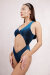 Polerina Bodysuit Blue Lurex S