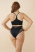 Lunalae Shorts High Waist Blake Mesh Schwarz