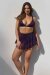 Lunalae Top Follow Me Pink–Blau Pleat Mesh M