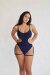 Lunalae Bodysuit Pixie Blau Schwarz Lurex S