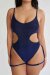 Lunalae Bodysuit Pixie Blau Schwarz Lurex L