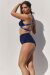 Lunalae Top Follow Me Blau Schwarz Lurex XS