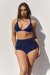 Lunalae Top Follow Me Blau Schwarz Lurex M