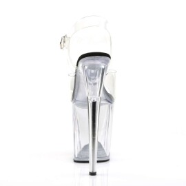 Pleaser Sandalette FLAMINGO-808 Transparent EU-35 / US-5
