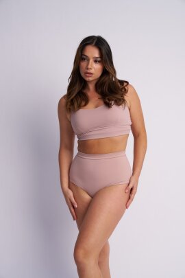 Lunalae Shorts High Waist Basic Taupe S