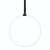 PoleSports Aerial Hoop 0-Punkt Aufhängung Ø 30,0 mm - Weiß