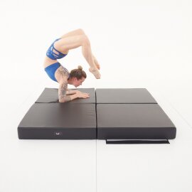 Pole Dance Matte Lupit Pole PREMIUM Multi Use Quadratisch 150 cm Schwarz B-Ware