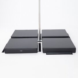 Pole Dance Matte Lupit Pole PREMIUM Multi Use Quadratisch 150 cm Schwarz B-Ware