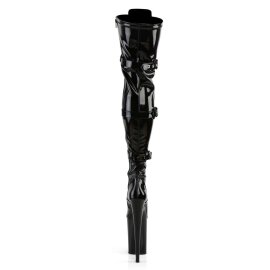 Pleaser Overknee Stiefel INFINITY-3028 Schwarz EU-39 / US-9