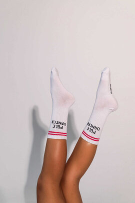 REV ACTIV Socken Pole Dancer Weiß Pink