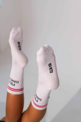 REV ACTIV Socken Pole Dancer Weiß Pink