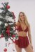 Lunalae Top Follow me Weihnachten Rot L