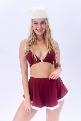 Lunalae Shorts Free Flow Weihnachten Weinrot S