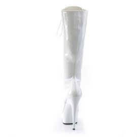 Pleaser Kniestiefel DELIGHT-2023 Weiß EU-41 / US-11