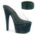 Pleaser BEJEWELED-712RS Plateau Pantoletten Clear Strass Emeraldgrün EU-38 / US-8