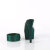 Pleaser BEJEWELED-712RS Plateau Pantoletten Clear Strass Emeraldgrün EU-38 / US-8