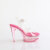 Fabulicious MARTINI-508 Plateau Sandaletten Clear Rauch Pink EU-37 / US-7