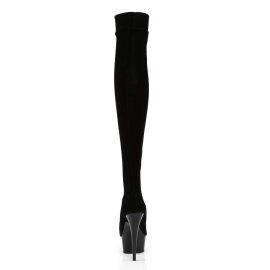 Pleaser Overknee Stiefel DELIGHT-3002 Schwarz EU-36 / US-6