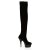 Pleaser Overknee Stiefel DELIGHT-3002 Schwarz EU-36 / US-6