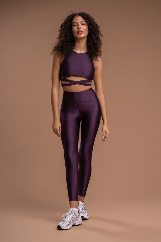 Paradise Chick Leggings Gigi Active Maroon M