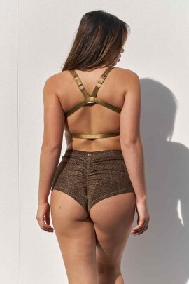 Lunalae Top Follow Me Gold Schwarz Lurex