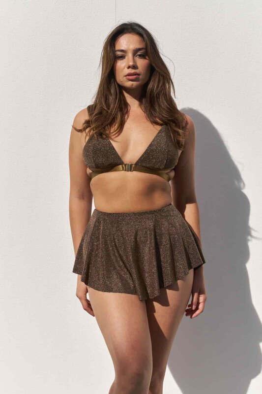 Lunalae Shorts Free Flow Gold Schwarz Lurex L