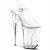 Pleaser Sandalette INFINITY-908 Transparent Silber EU-38 / US-8