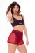 Paradise Chick Shorts Medusa Mesh Kirschrot