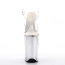 Pleaser Sandalette INFINITY-908MG Transparent Silber...