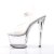 Pleaser Sandalette SKY-308 Transparent Silber EU-37 / US-7